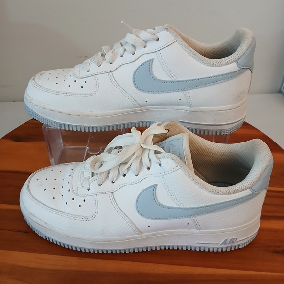 Nike Shoes - Nike Air Force 1 Low Womens 7.5 White Light Armory Blue Sneakers AH0287-104